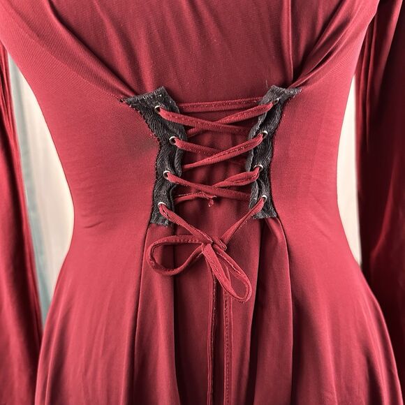 Corset Top Renaissance Sz M Punk Fairy Whimsygoth Cosplay Dark Academia Witch - Picture 8 of 13